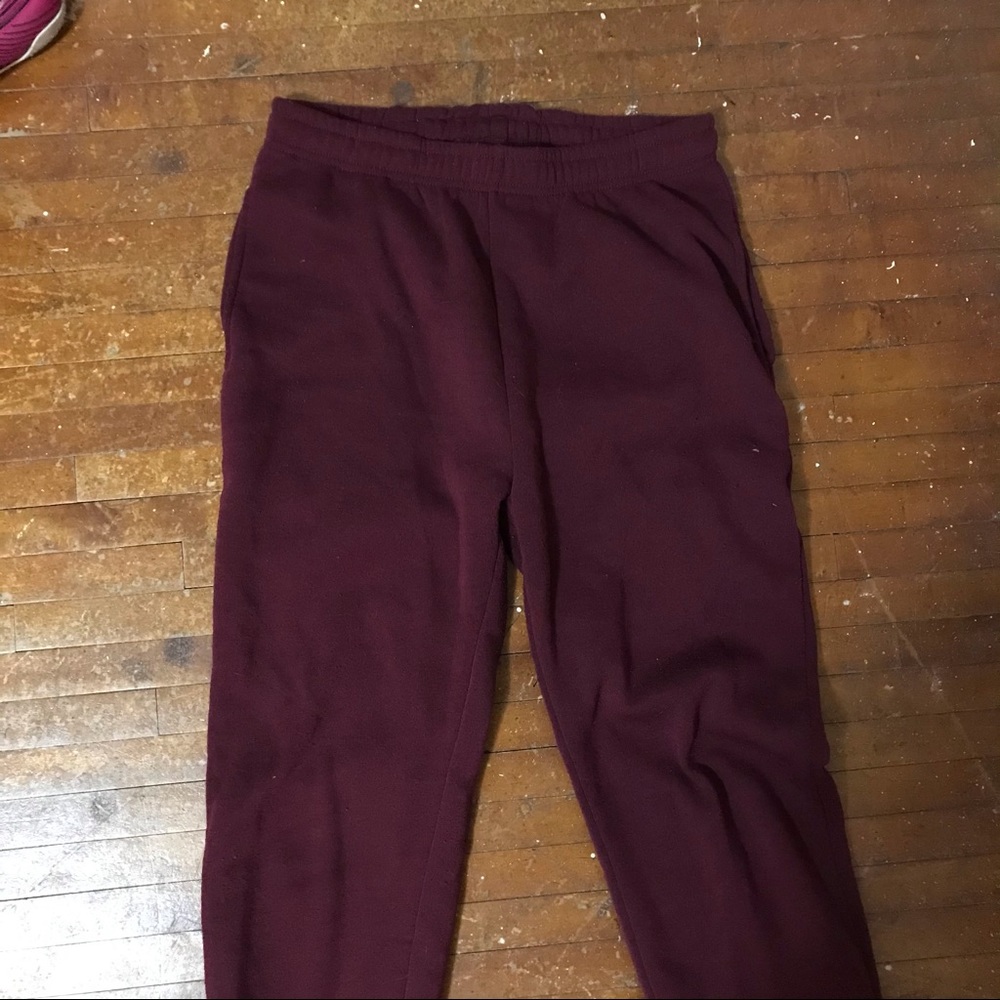 Maroon Joggers with Pockets